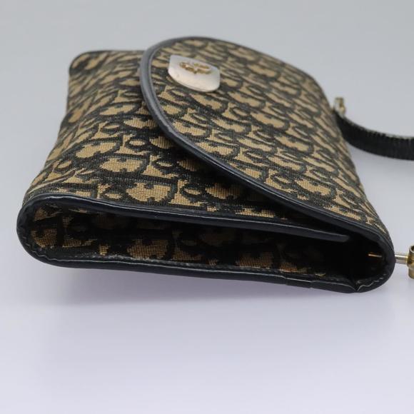 Christian Dior Trotter Canvas Shoulder Bag Navy Auth 115333 - Picture 5 of 16